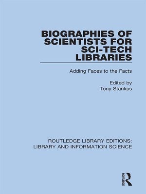 cover image of Biographies of Scientists for Sci-Tech Libraries